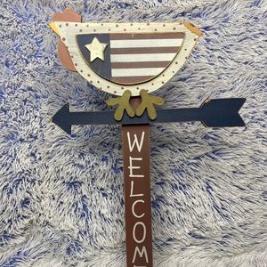 Patriotic Welcome sign